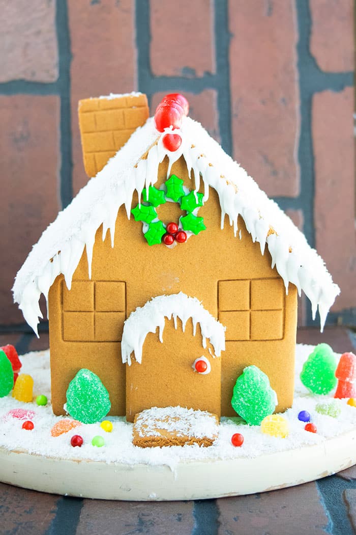 DIY Gingerbread Cookie House- Front Shot