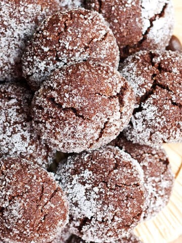 Coffee Cookies With Espresso Mocha Flavors and Sugar Topping.