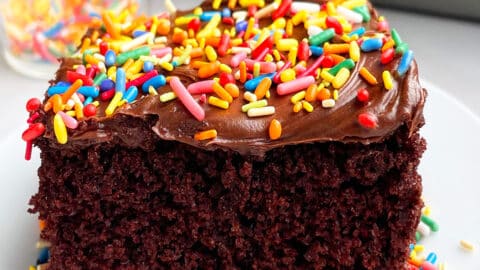 Chocolate Sheet Cake with Dark Chocolate Buttercream Frosting Recipe -  Tablespoon.com