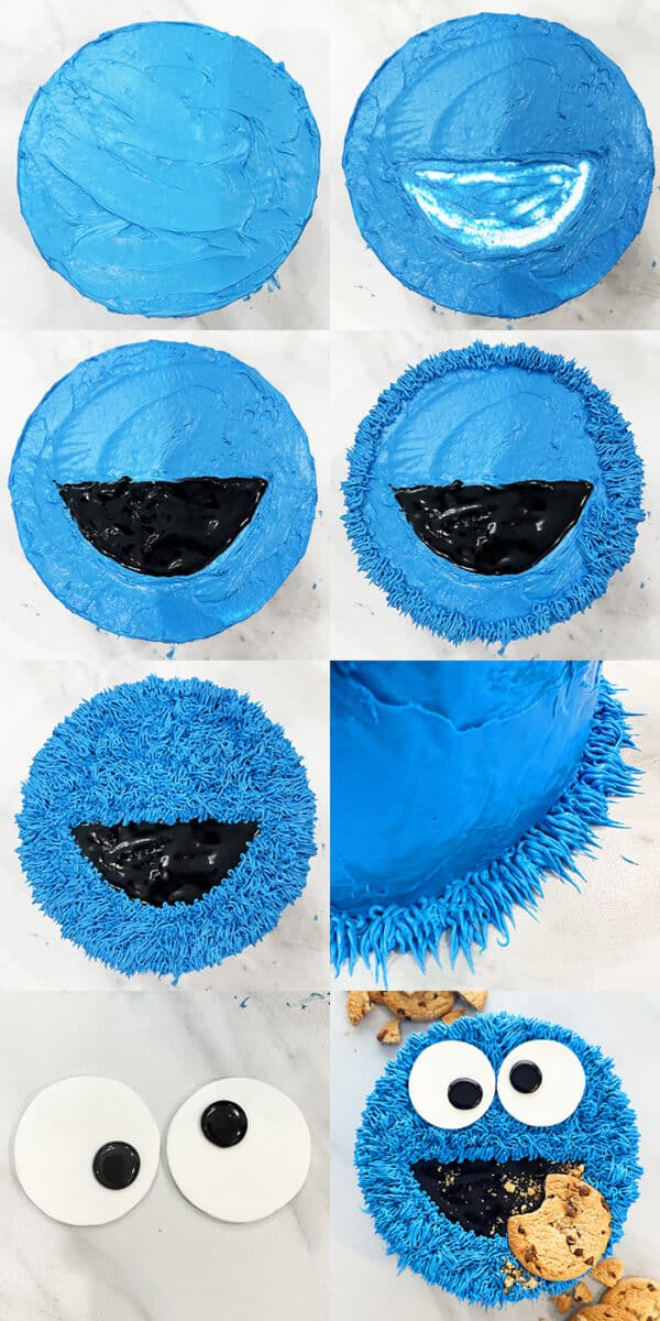 Cookie Monster Cake {Sesame Street} CakeWhiz