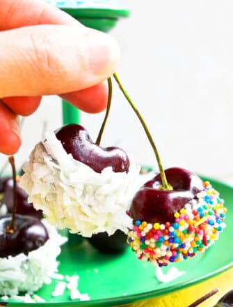 Easy Chocolate Covered Cherries With Different Toppings