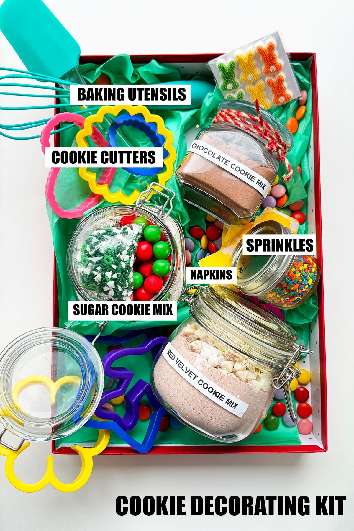 Homemade Cookie Decorating Kit Gift Box.