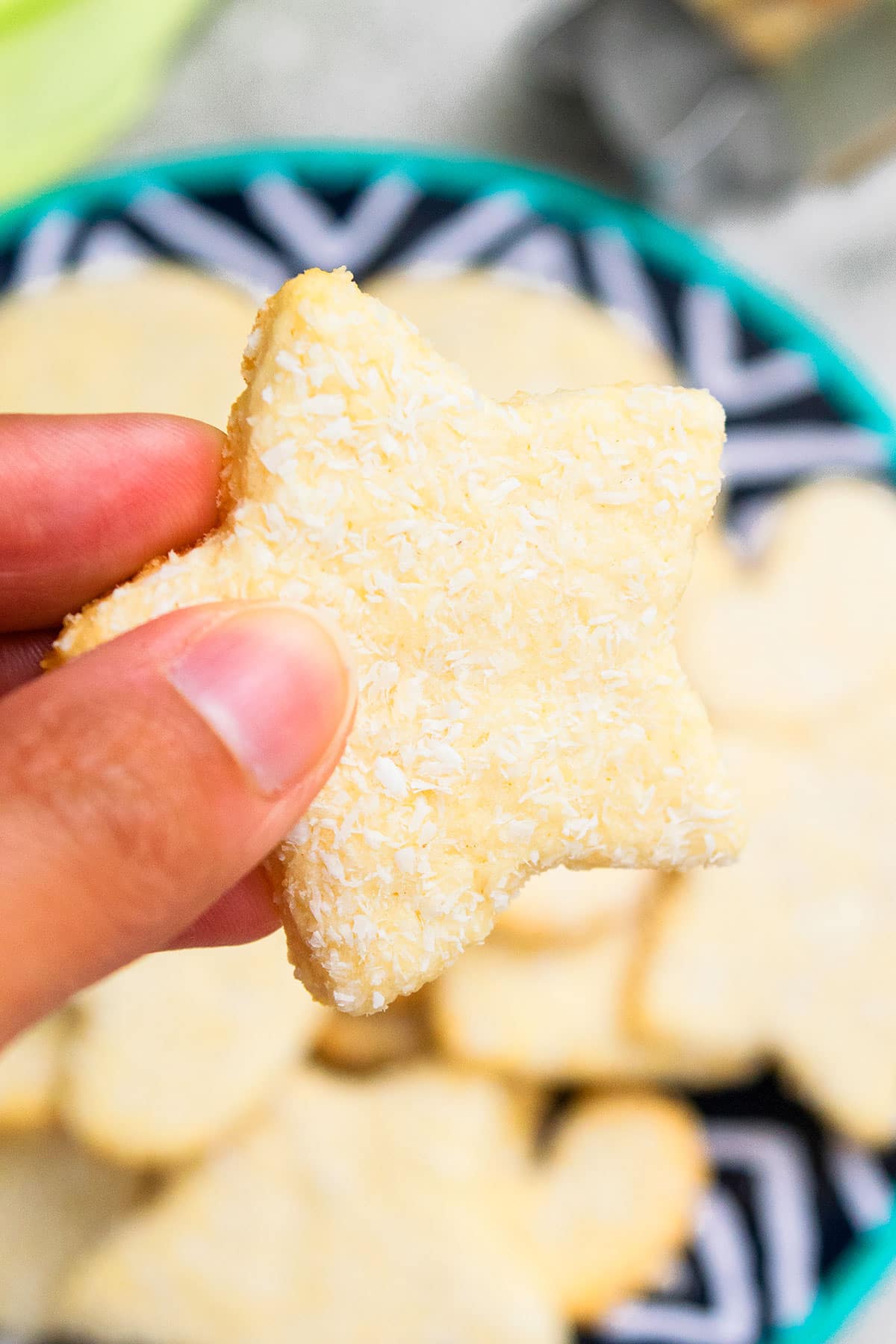 Closeup Shot of Star Cookie. 