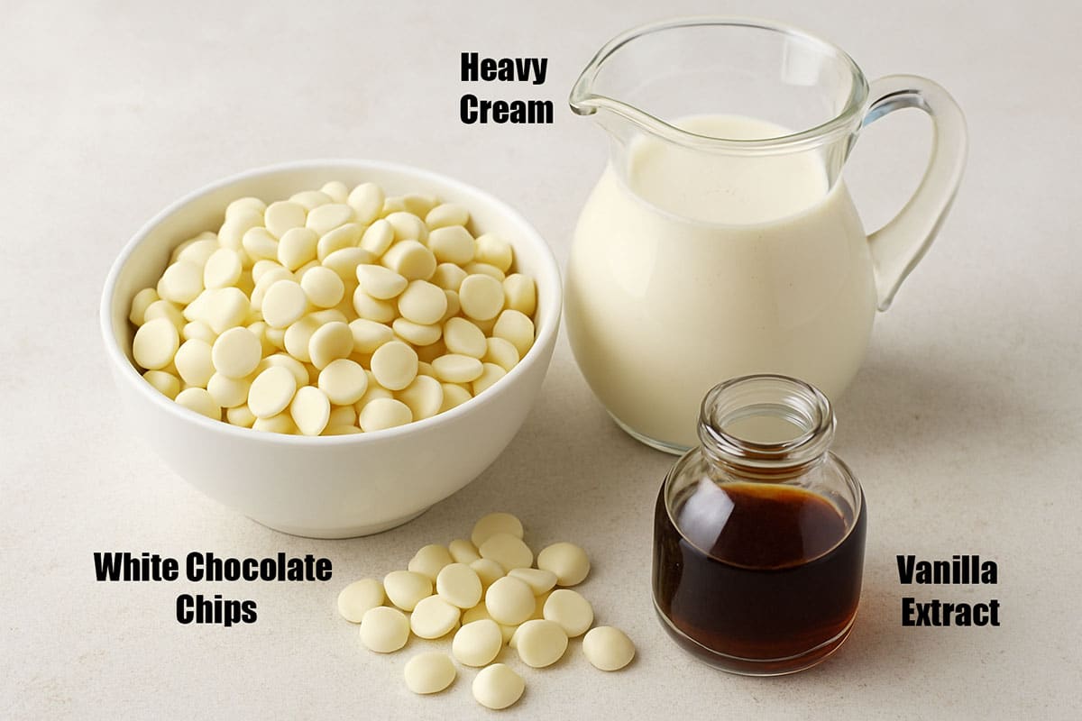 Ingredients for candy on white background. 