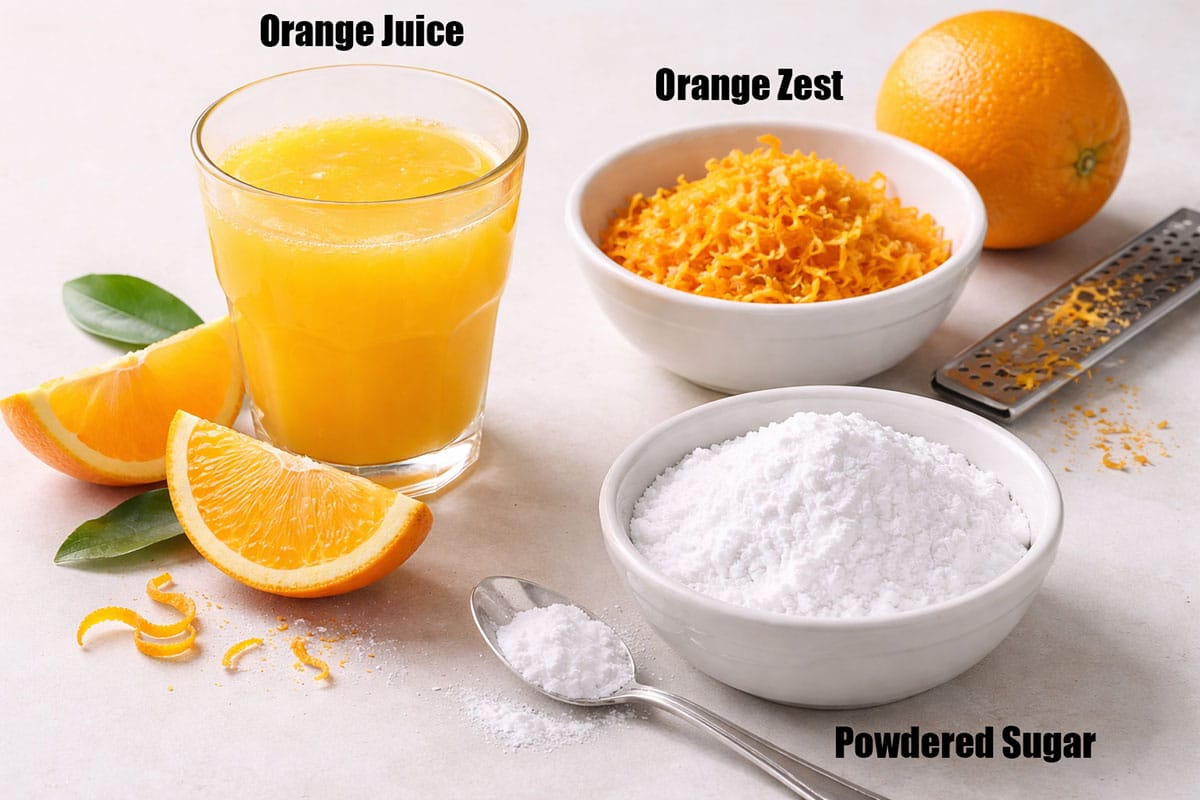 Ingredients for recipe on white background. 