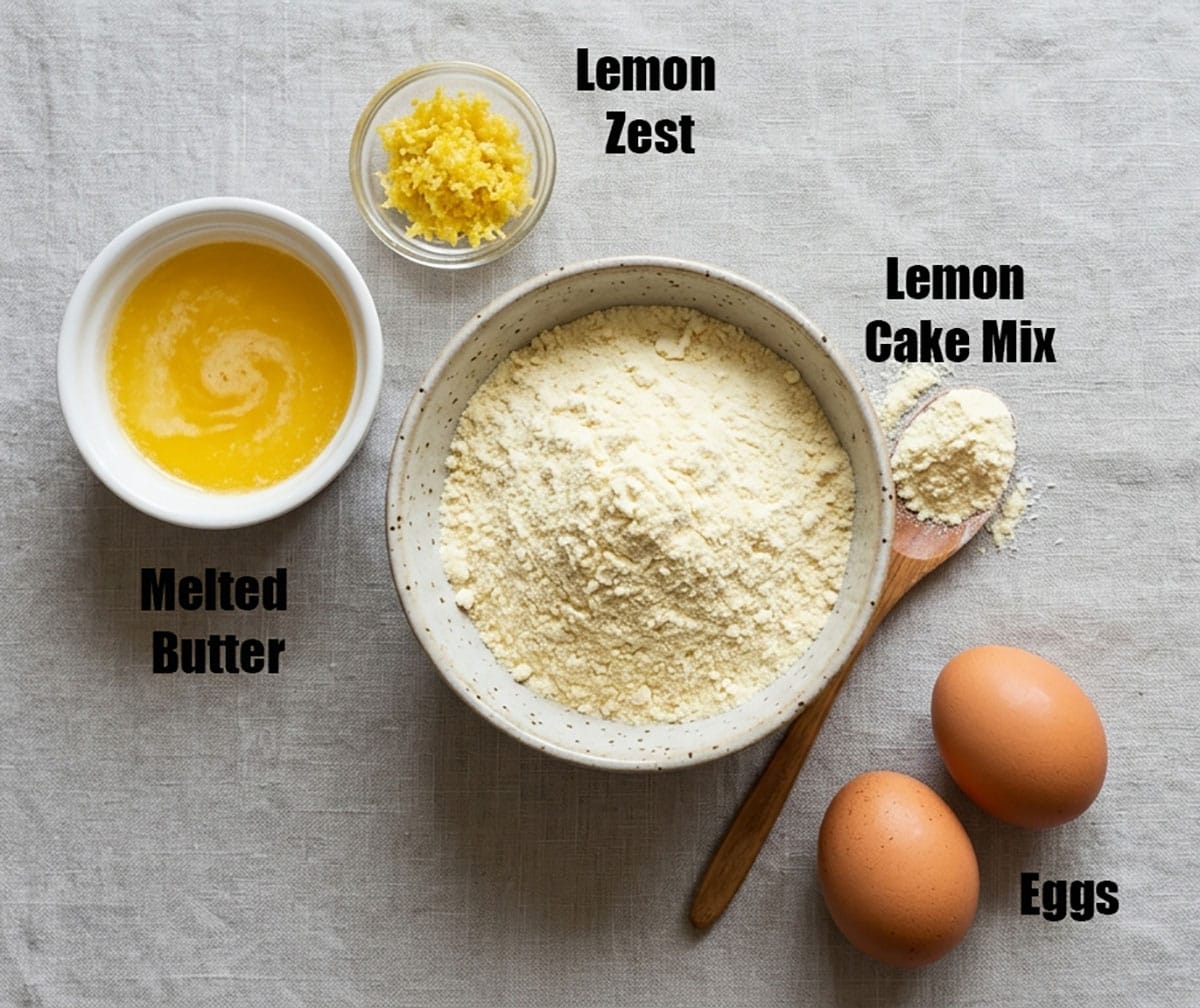 Ingredients for recipe on neutral background. 